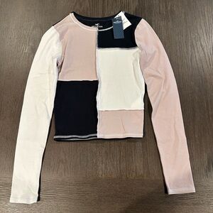 Patchwork Hollister Long Sleeve Shirt